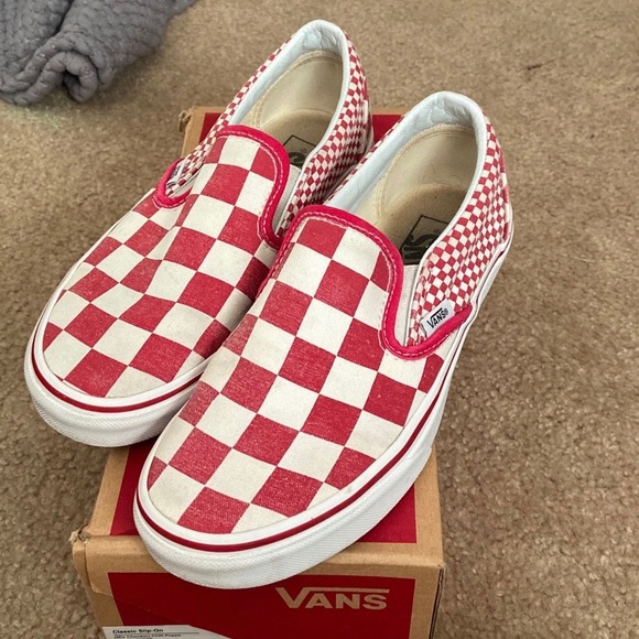 vans classic red checkered